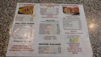 Boyd's Pit Bbq Grill menu