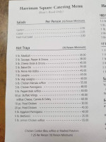 Harriman Square Deli menu