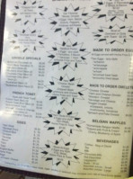 Bedford Diner menu