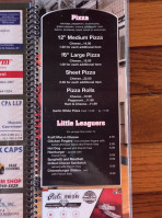 Coach's Corner menu