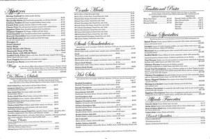 Demarco's Italian menu