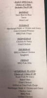 Duff's Cafe menu