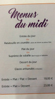 Le Moulin Des Vignerons menu