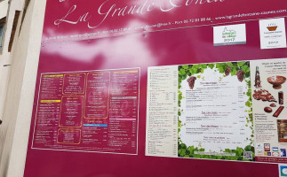 La Grande Fontaine menu