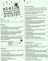 Stella Pasta Bakery menu