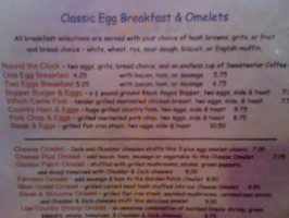 Sweetwater Cafe menu