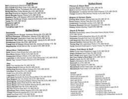 Union Publick House menu