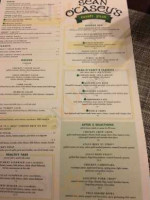 Sean O'casey's menu