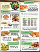 Fox's Pizza Den menu