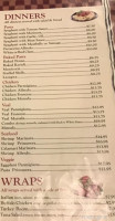 Antonios Pizzeria menu