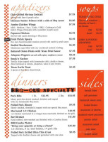 Smok'n Bones Bbq menu