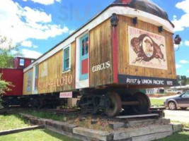 Train Cars Coffee Kava outside