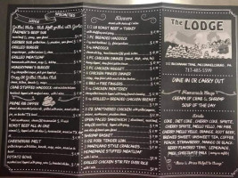 The Lodge menu