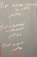 Le Cadran menu