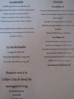 Le L'o A La Bouche menu