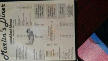 Marlin's Diner menu