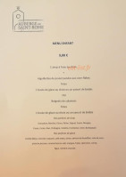 Auberge de ST Rome menu