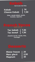 La Cafetaria menu