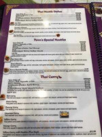 Tik's Thai Grille menu