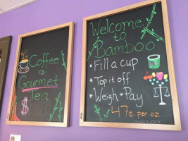 Bamboo Frozen Yogurt Café menu