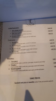 Lilja Guesthouse menu