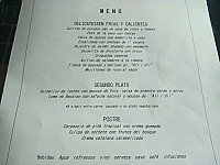 Mas D'en Ros menu