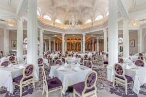 The Dining Room At The Omni Homestead food