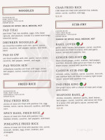 Sugar And Spice Thai Food And More menu