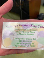 Navarre's Famous King Cake food