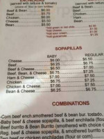 Park Hill Lounge menu