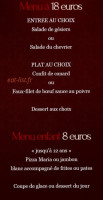 Le Collongeois menu