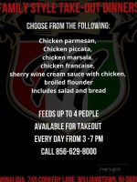 Monalisia menu