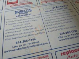 Morelli's Family food