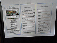 Le Camion menu