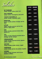 La Terr' Asandra menu