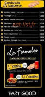 Au Pain Lourdais menu