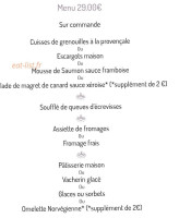 L'Ange Gourmand menu