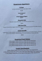 Cream Ridge Hometown menu