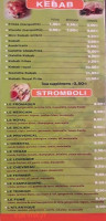 Le Pizza Kebab menu