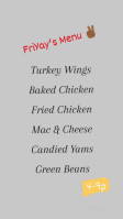 Asahda's Soulfood menu