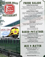 Southern Belle Restaurant menu