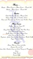 La Table Ronde menu