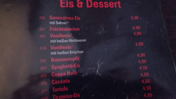 Punta Arenas menu