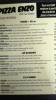 Chez Enzo menu