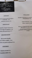 Vecchio Tinaio menu