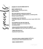 Bistro Seven Three menu