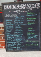 Broadway Scoops menu