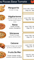 Delice Pizza menu