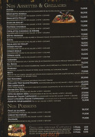 Cappadoce menu