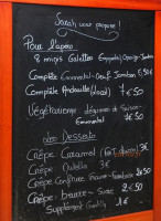 Villa Margaret menu